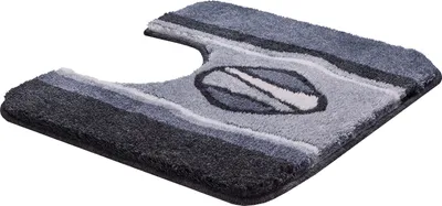 Produktbild von Grund Badteppich JEWEL - 100% Polyacryl ULTRASOFT, Farbe:Anthrazit, Größe:55x50 cm m. A.