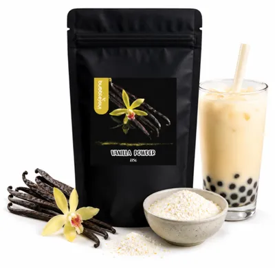 Productafbeelding van BubbleJoy Poeder 3-in-1 Vanille, 225 g, voor bubble tea en desserts