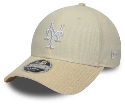Imagen del producto de Gorra New Era MLB 9FORTY con visera, equipo de los New York Mets, color beige