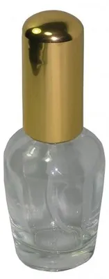 Produktbild von 1 Flakon leer 30 ml mit Zerstäuberpumpe und Kappe Gold Britt