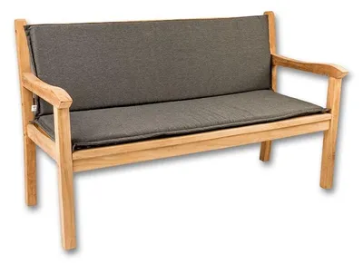 Image de Mountfield Coussin Rembourré Pour Banc Graphite 49x140+44x140x4 cm