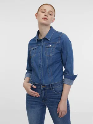 Produktbild von Orsay Blaues Damen-Jeanshemd 1000201558000__34