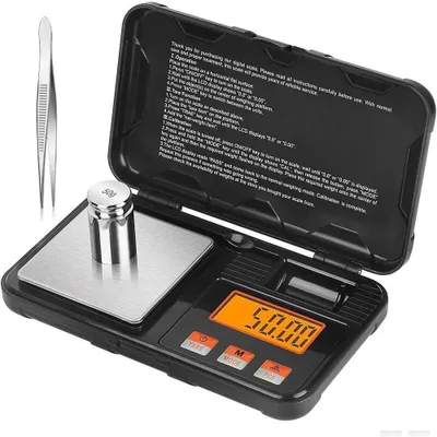 Produktbild von Taschenwaage Digitale Feinwaage Präzisionswaage Tara LCD Goldwaage Digitalwaage Münzwaage Tabletten Lebensmittelwaage Waage Küche Schmuck 200g 0,01g