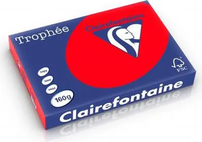 Immagine prodotto di Clairalfa Multifunktionspapier, DIN A3, 160 g/qm,korallenrot