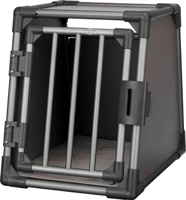Produktbild von TRIXIE Transportbox, Aluminium - grafit - 48 × 56 × 61 cm