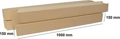 Obrázek produktu pro Skládací kartonová krabice - balení 150 x 150 x 1000 mm - 100 kusů