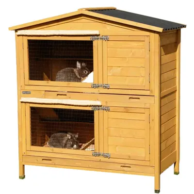 Produktbild von Kerbl Kaninchenstall Pro 118 x 61 x 130 cm 81719
