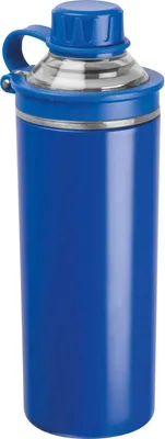 Produktbild von Doppelwandige Edelstahl Trinkflasche / 500ml / Farbe blau