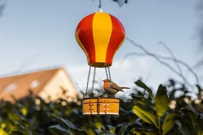 Image de Nichoir résistant aux intempéries avec chaîne pour attirer les oiseaux