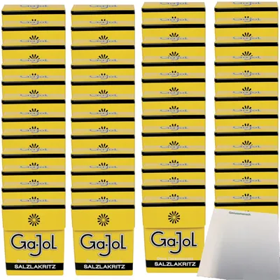 Produktbild von Ga-Jol zuckerfreies Salzlakritz VPE (48x20g Packung) + usy Block