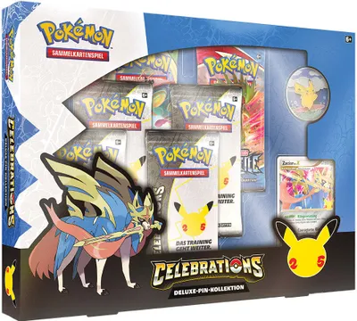 Produktbild von Pokémon Celebrations Pin Kollektion - Zacian LV.X - deutsch