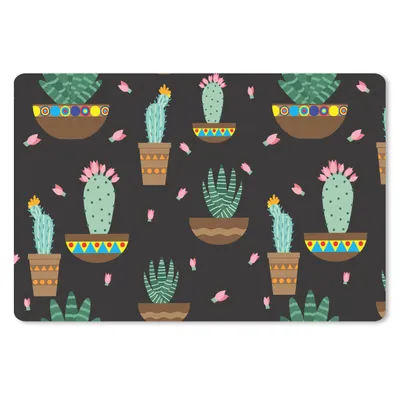 Produktbild von MuchoWow® Mauspad Mousepad Kaktus - Muster - Pflanzen 27x18 cm - Mousepads - Maus Mat - Pad - Mausunterlage - Büroartikel - Desk Matten