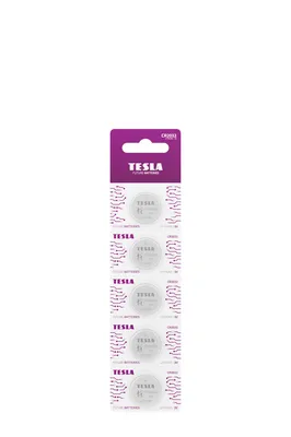 Produktbild von TESLA Knopfzelle CR2032 Batterie, 5 Stück im Blister