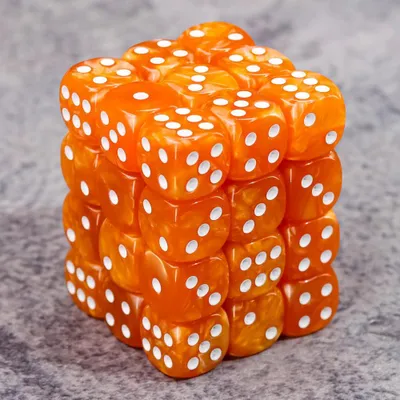 Immagine prodotto di Epic Forge 36 dadi a 6 facce, 12 mm, madreperla arancione