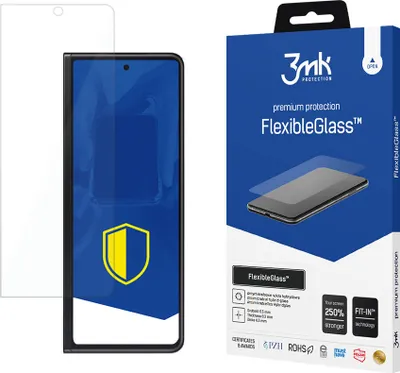 Produktbild von 3mk Display Hybridglas FlexibleGlass für Samsung Galaxy Z Fold 3 5G (Front) 0,3mm 7H