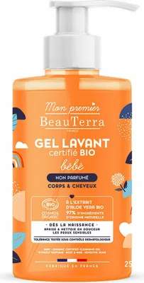 Image de Beauterra Bio Baby Gel Douche Sans Parfum 750ml