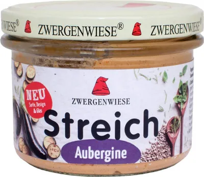Zdjęcie produktu dla PASTA SŁONECZNIKOWA Z BAKŁAŻANEM BEZGLUTENOWA180 g - ZWERGENWIESE