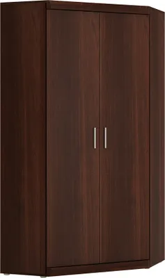 Produktbild von Eckkleiderschrank 2 Türen Nussbaum IMPERIA-129