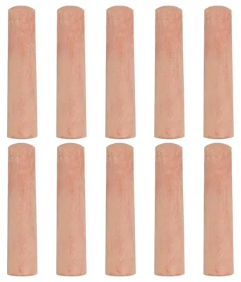Staubfreie Straßenkreide, 10 Stück, braun, 10,5 cm