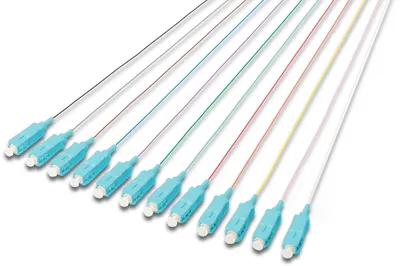 Produktbild von DIGITUS durchgefärbte SC simplex OM3 Pigtails
