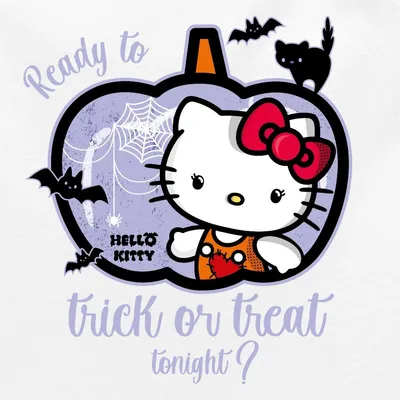 Produktbild von Spreadshirt Hello Kitty Halloween Süßes Oder Saures Frauen Premium Organic Top mit Spaghettiträgern, XL, Weiß