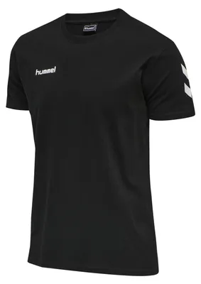 Produktbild von Hummel HMLGO Go Baumwolle Herren T-Shirt S/S schwarz/weiß 203566-2001, Größe:S