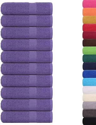 Immagine prodotto di Asciugamani FROGN 10 pz Viola 50x100 cm 360 g/m²