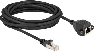 Immagine prodotto di DELOCK RJ50 Verlängerungskabel Stecker zu Buchse S/FTP 5m SW