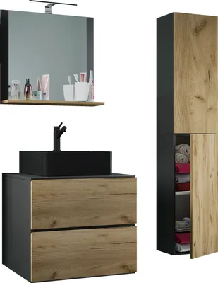 Obrázek produktu pro 4dílné umyvadlo koupelnový nábytek Lendas 60 cm L zásuvka