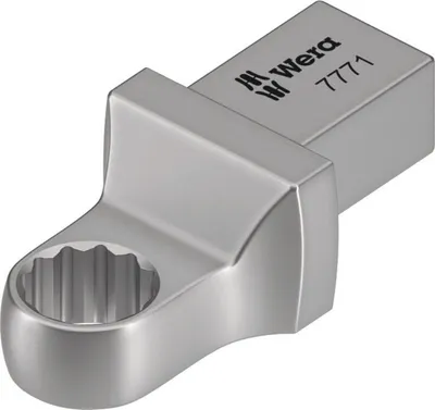 Produktbild von WERA Einsteck-Ringschlüssel 7771 SW 11 mm Stahl 12 x 9 mm