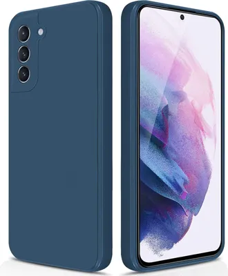 Image de Etui silicone fin pour Samsung Galaxy S21+ / S21 Plus 5G silicone souple liquide, mat, résistant aux rayures bleu