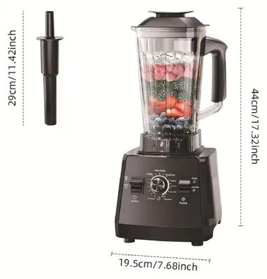 Produktbild von Multifunktionaler Standmixer - Smoothie Blender - Hohe Geschwindigkeit - Akkubetrieben - Edelstahlklingen - Tragbar - Einzelbecher