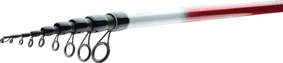 A close-up view of a fishing rod.
