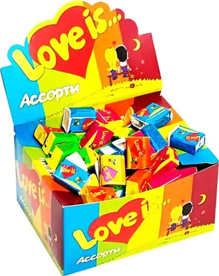 Produktbild von Love Is Kaugummi Assorti Box 100 Stück