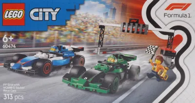 Image de LEGO City F1® grille de départ avec les voitures de course VCARB et Sauber, Jeu de construction, 6 ans, Plastique, 313 pièces, 490 g