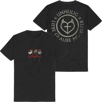 Produktbild von Unheilig T-Shirt Herren Circle schwarz Band-Merch, Bands 100% Baumwolle L