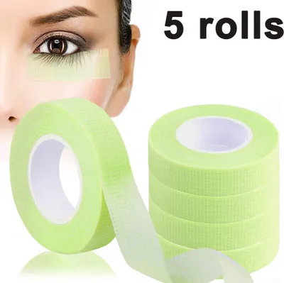 Produktbild von 5 Rollen Wimpern Tape, Tape Wimpernverlängerung Band, Wimpern Isolations Klebeband, Wimpernband für Wimpern Lash Extension Wimpernverlängerungswerkzeuge