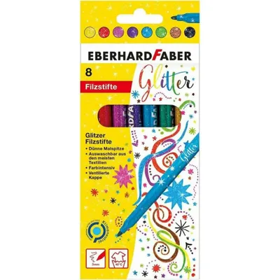 Image de EBERHARD FABER 551008 Crayons-feutres EBERHARD FABER couleurs assorties