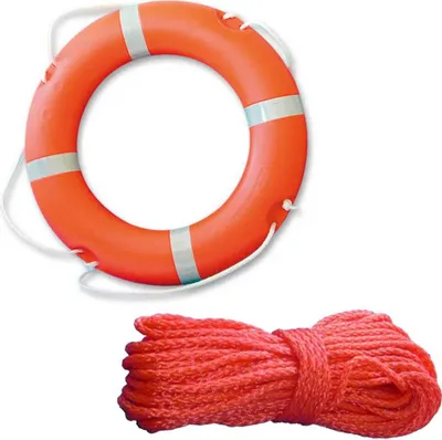 Produktbild von Rettungsring ∅ 73 cm mit Wurfleine 30 m