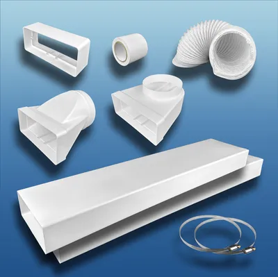 Produktbild von Küchenabluft Set flach : Ø 150 System: Ø 150