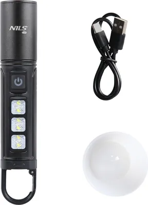 Zdjęcie produktu dla Wielofunkcyjna latarka LED NILS Camp NC0003 800 lm