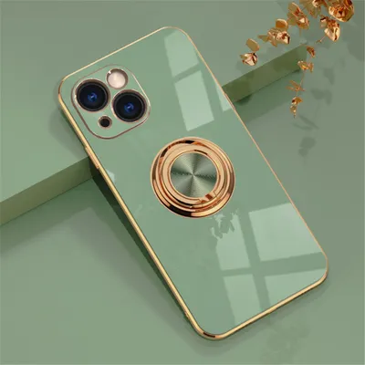 Produktbild von Hülle für Apple iPhone 11 Pro Max - Ring Schutzhülle Handyhülle Plating Case - Grün