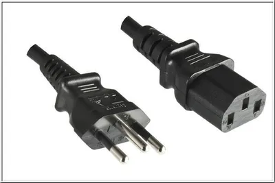 Produktbild von Microconnect PE010418BRAZIL, 2,1 m, Netzstecker Typ N, C13-Koppler, H05VV-F, 250 V, 10 A