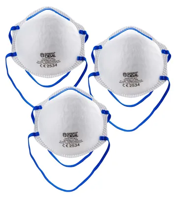 Produktbild von Kestek Feinstaub Masken FFP2 3er Set ohne Ventil