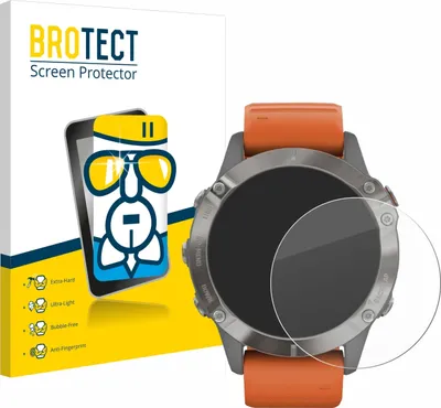 Produktbild von BROTECT Schutzglas für Garmin Fenix 6 Pro Solar Schutzfolie Panzer Folie Glas Display Schutz klar