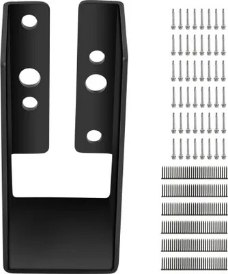 Produktbild von Aufschraubhülse Bodenhülse Pfostenträger 24-teilig - für 5x10cm Schnittholz - Hochwertige Pfostenhalterung - Robuste Bauhülse - Gartenbau Zubehör