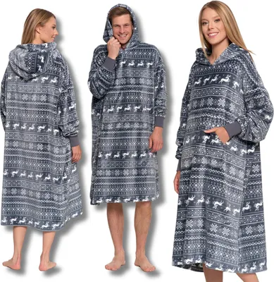 Zdjęcie produktu dla Blanketblouse Warm Gross Kapuzenpulli Zimowa Koc Oversize Moraj