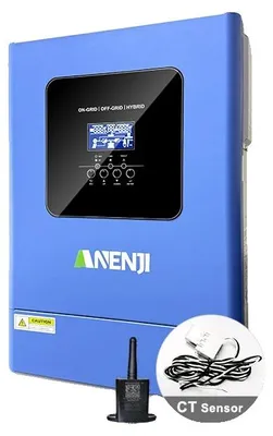Produktbild von Hybrid-Solarwechselrichter, 6,2 kW Ausgang, MPPT-Technologie, ANJ-6200-48PL-WIFI, 220-240V-a, 48V-a