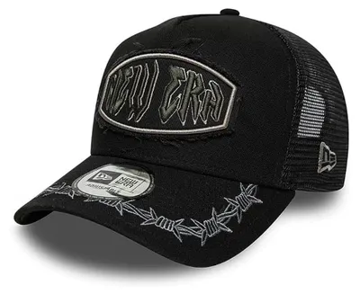 Produktbild von New Era 9FORTY A-Frame Trucker Distressed Patch Cap black