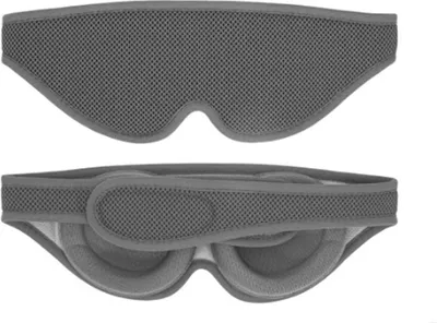 Produktbild von INF Verstellbare 3D Schlafmaske - Separates Augenhöhlendesign Dunkelgrau